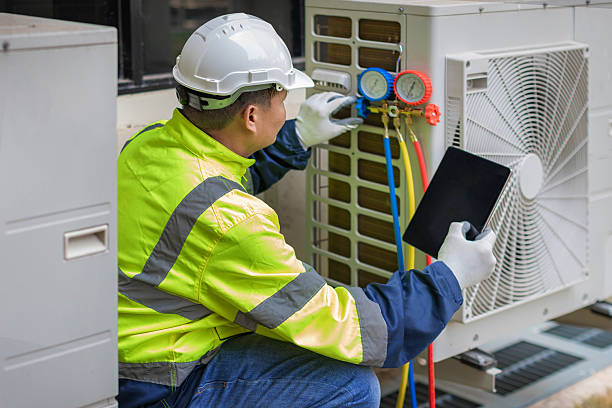 Professional Hvac Maintenance technician working in Galesville, WI